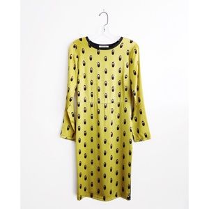 Samantha Sung Green Silk Body-Con Dress sz 4